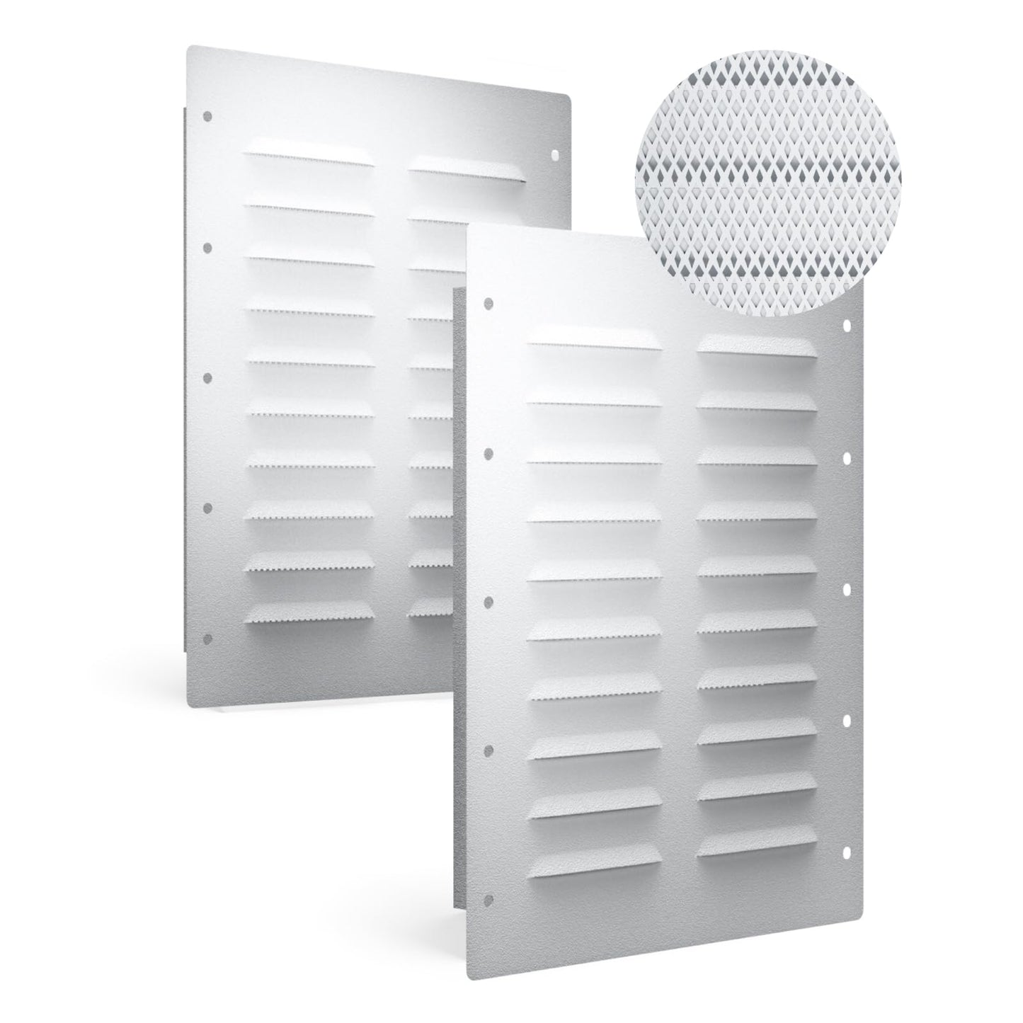 2 Pack Shipping Container Vent, Heavy Duty Air Vent for Container with Metal Mesh, 11.26"x14" Container Vents for Container Houses，Storage Units, Living Containers,Conex Boxes