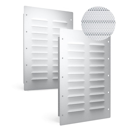 2 Pack Shipping Container Vent, Heavy Duty Air Vent for Container with Metal Mesh, 11.26"x14" Container Vents for Container Houses，Storage Units, Living Containers,Conex Boxes