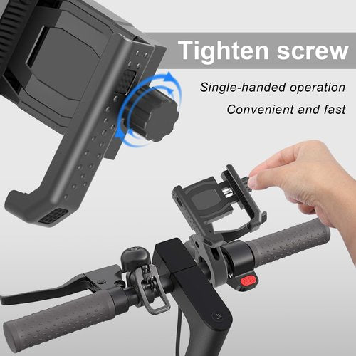Honszex Electric Scooter Locks Anti Theft, E Scooter Phone Holder & Scooter Chain Lock with Key, Heavy-Duty Anti-Theft Lock with Waterproof Storage Bag, Accessories for Electric Scooters and Bicycles
