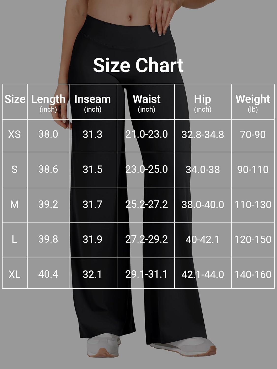 YEOREO Women's Low Rise Workout Leggings - No Front Seam | 31.5" Wide Leg VitaWeave Yoga Pants