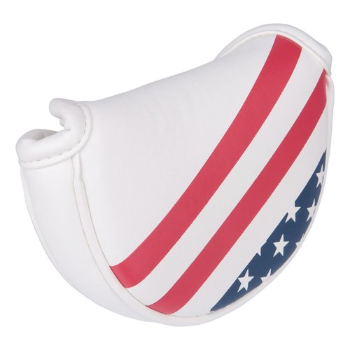 USA Stars and Stripes Print Golf Club Mid Mallet Putter Head Cover Small Mallet Cover for Scotty Cameron Taylormade Odyssey