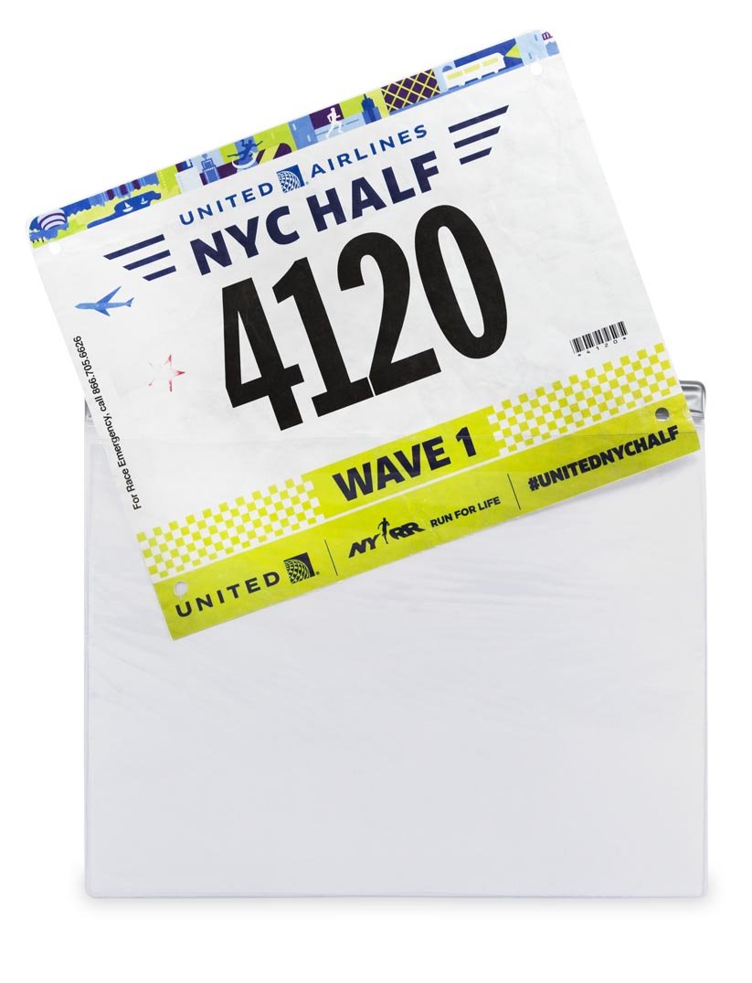 Gone For a Run BibFOLIO Race Bib Protector Sheets - Vinyl Sleeves 12 Sheets