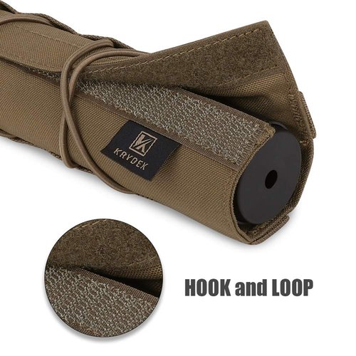 KRYDEX Tactical Airsoft Suppressor Cover 8.66 inch / 22cm (BK)
