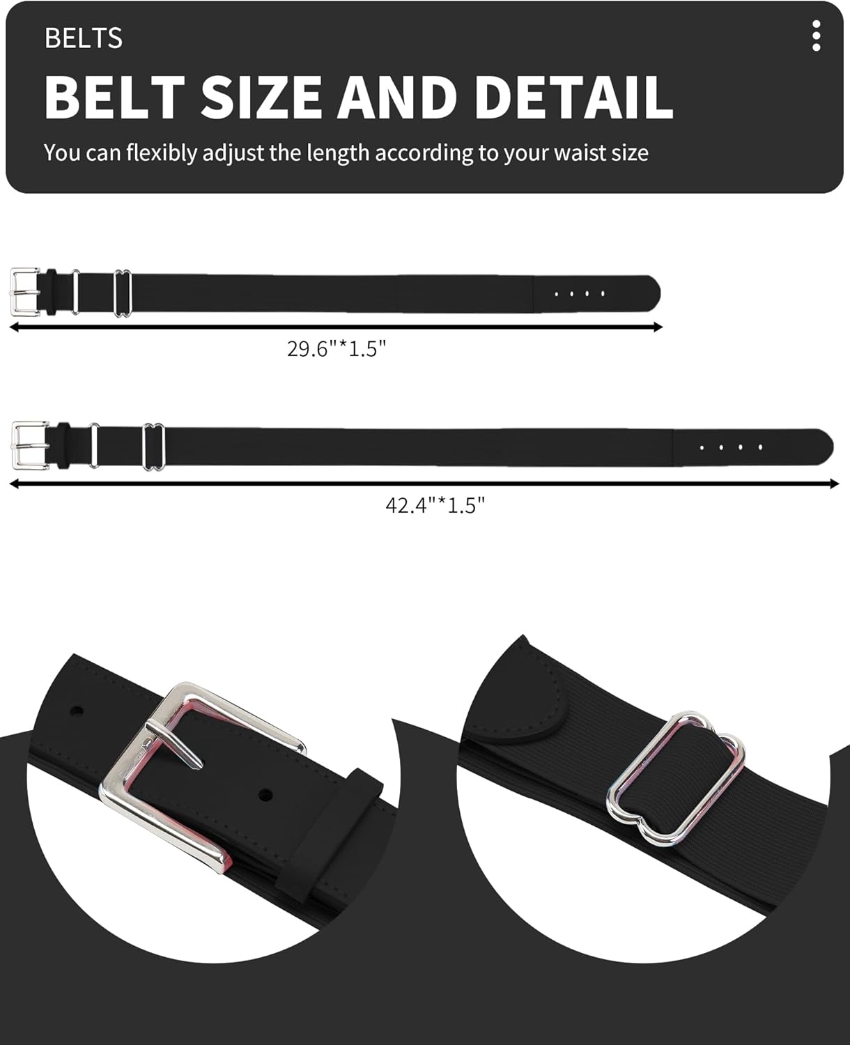 QBK Toddler Baseball Socks & Belt Set - Youth Softball Tee Ball Combo for Boys & Girls (1 Pair Socks, 1 Belt)