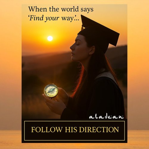 ALADEAN Christian Gift Compass - Uplifting Guidance for Baptism, Communion & Graduation 2025-2026