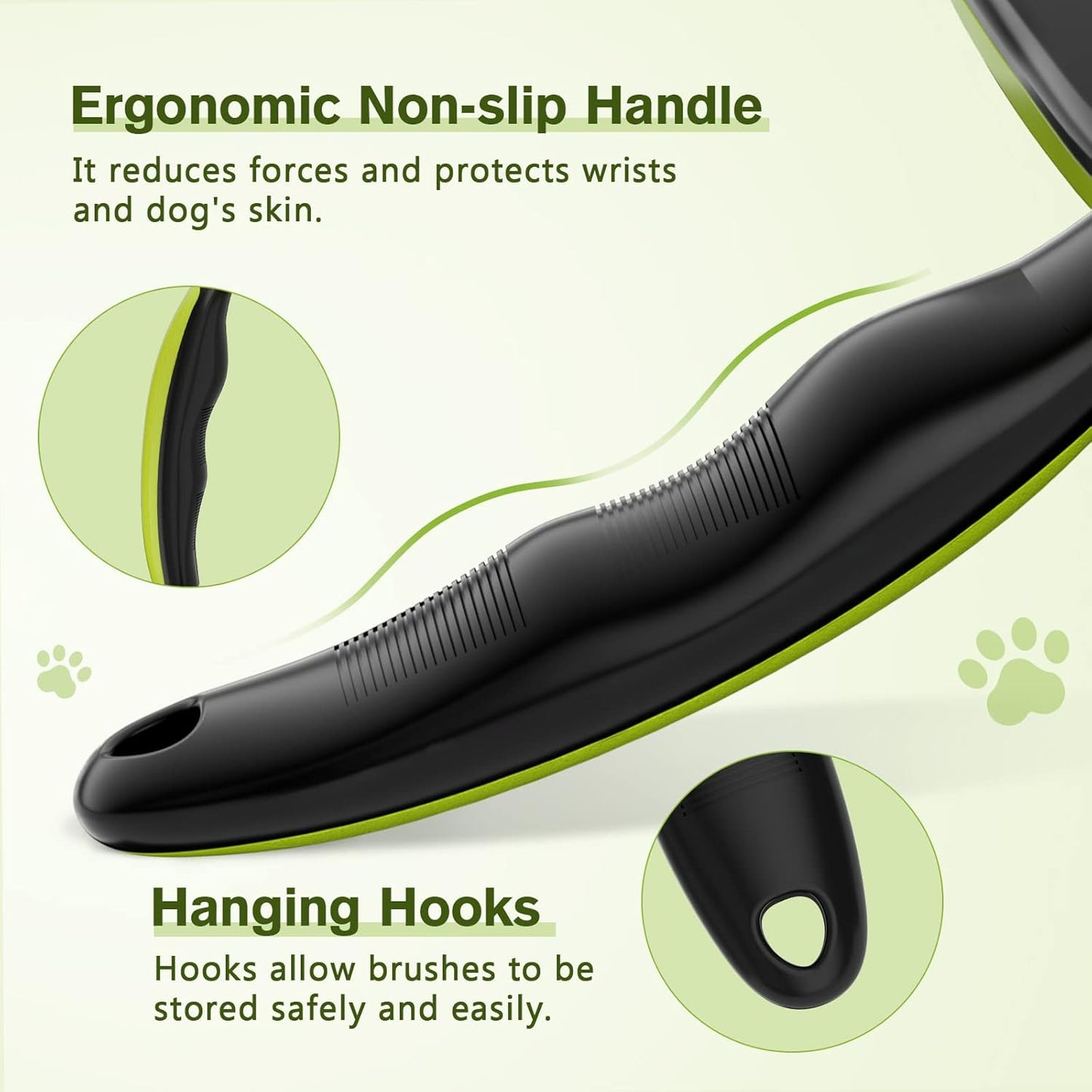 Pecute Self-Cleaning Slicker Brush - Lightweight Grooming Tool for Dogs, Cats & Rabbits | Removes Loose Fur