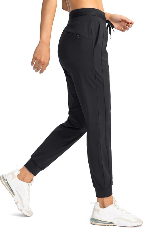 G Gradual Women's Joggers - High Waisted Athletic Sweatpants with Zipper Pockets | Tapered Fit for Workouts