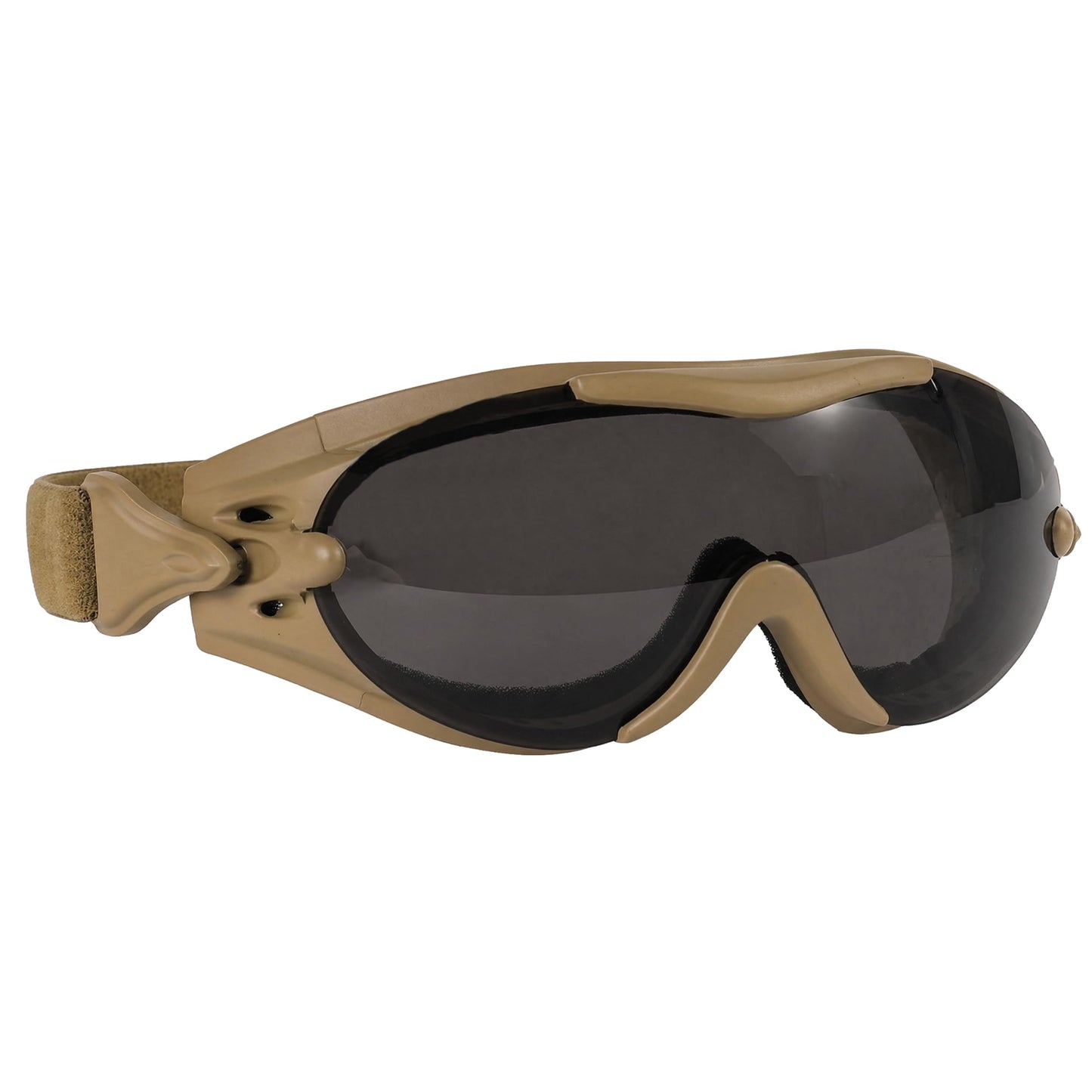 Rothco SWAT Tec Single Lens Tactical Goggles with Anti‑Fog Polycarbonate Lens, UV400 Protection, Adjustable Strap