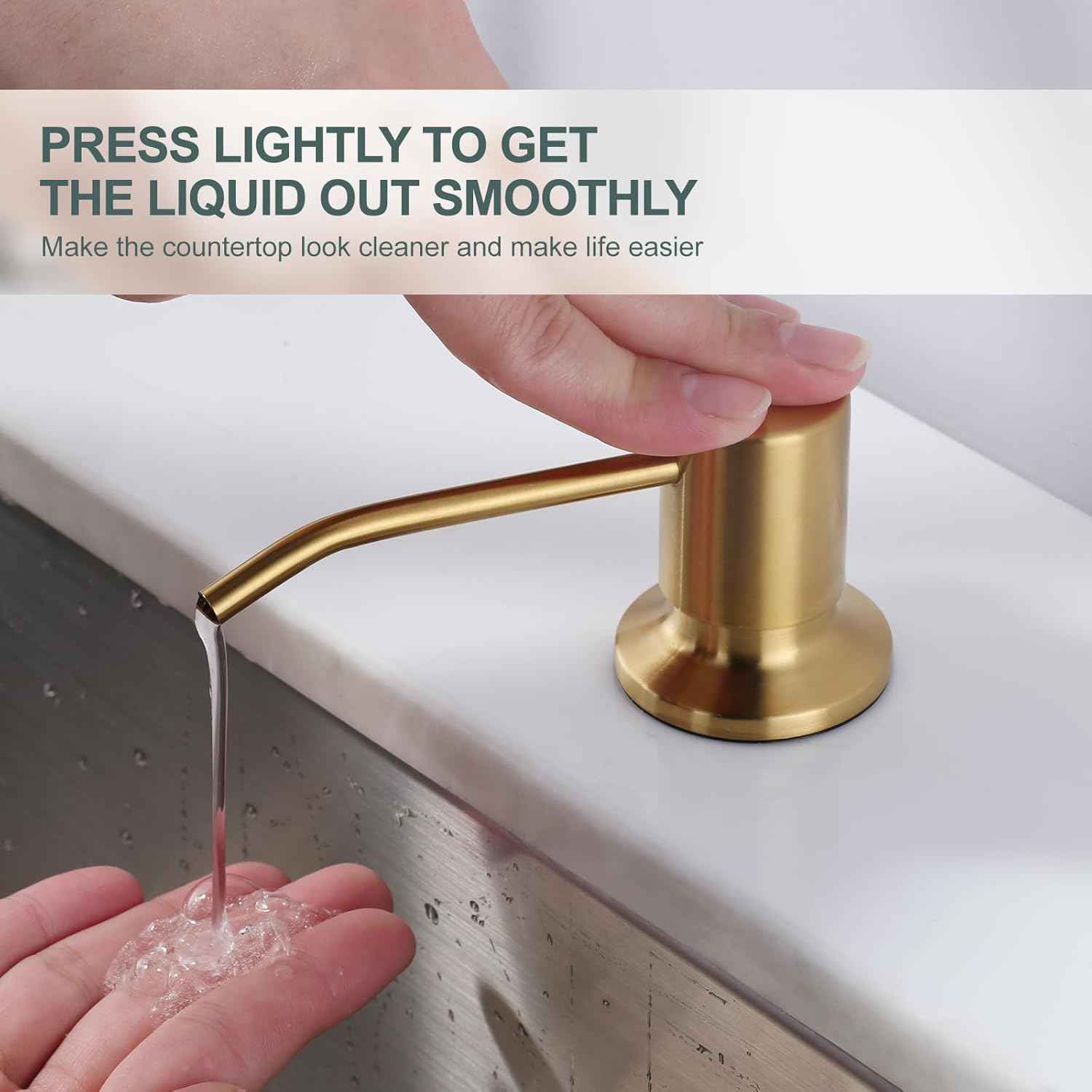 Stainless Steel Kitchen Faucet Combo with Water Filter - Brushed Nickel Sink Faucet for RO Systems