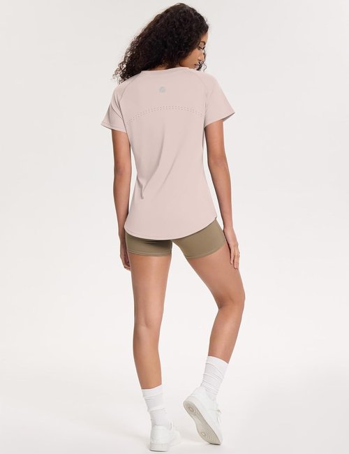 Loovoo Women's Workout Tops - Loose Fit Breathable Activewear | Quick-Dry Gym Tee