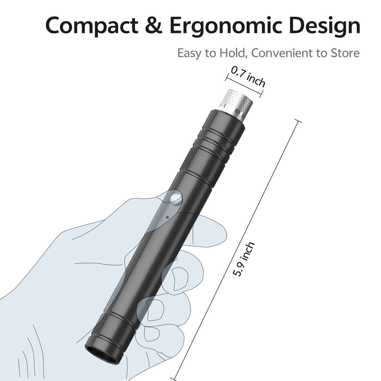 trunkhouse [Professional] Rechargeable Green Laser Pointer High Power Green Beam Light Long Distance Range for TV/LED/LCD Screens Tactical Flashlights Presentation Office/Classroom/Outdoors [203] (1)