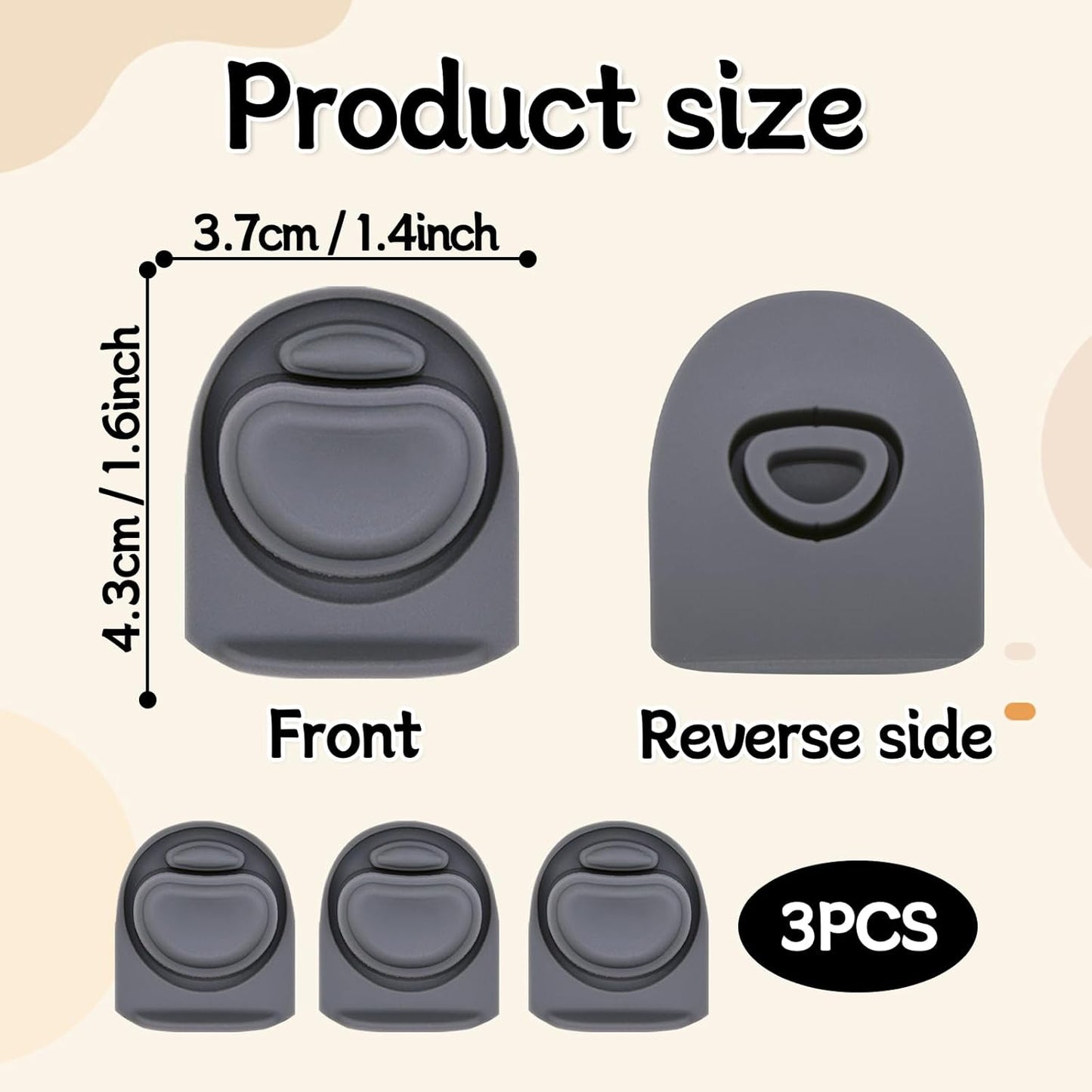 Owala | 3-Pack Replacement Rubber Stopper Seals - Durable Silicone Caps for 16-40oz Water Bottles