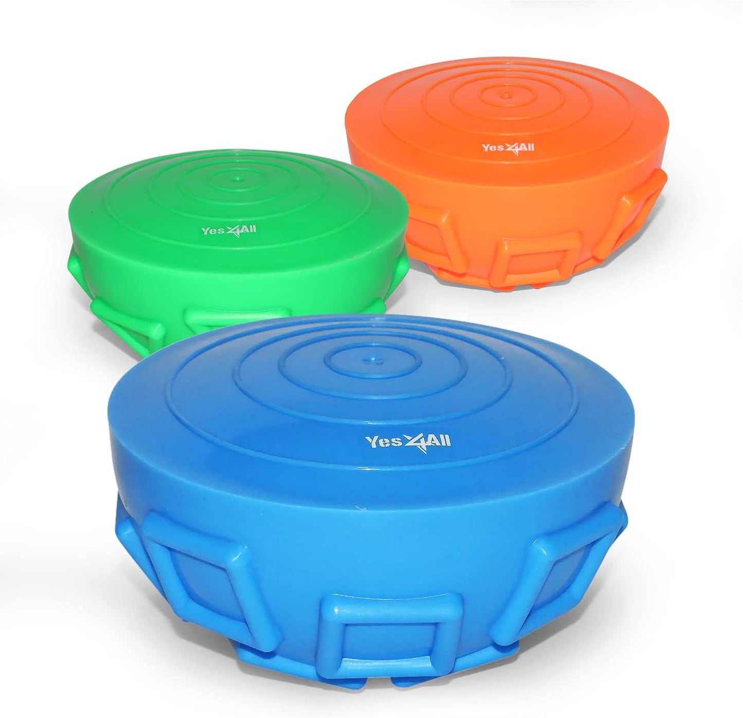Yes4All Hedgehog Balance Pods - Core Body Balancing Exercise Set for Youth & Adults | 5 Pods with Hand Pump