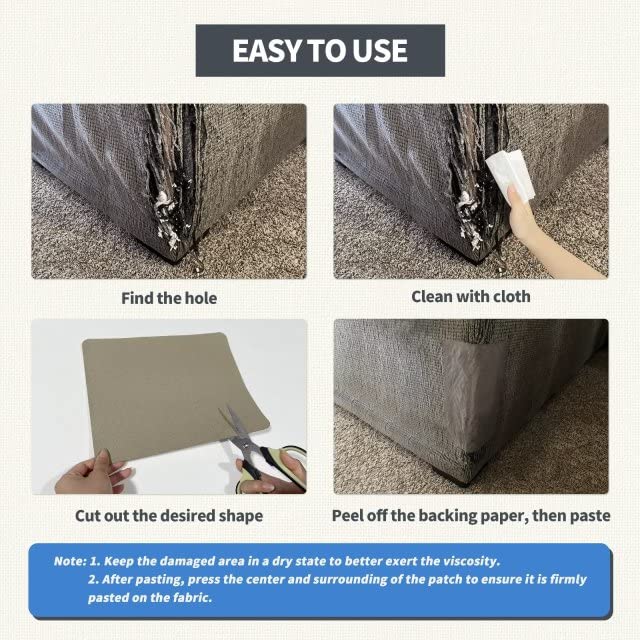 KING MOUNTAIN Canvas Repair Patch 9 x11 Inch 2 Pcs Self-Adhesive