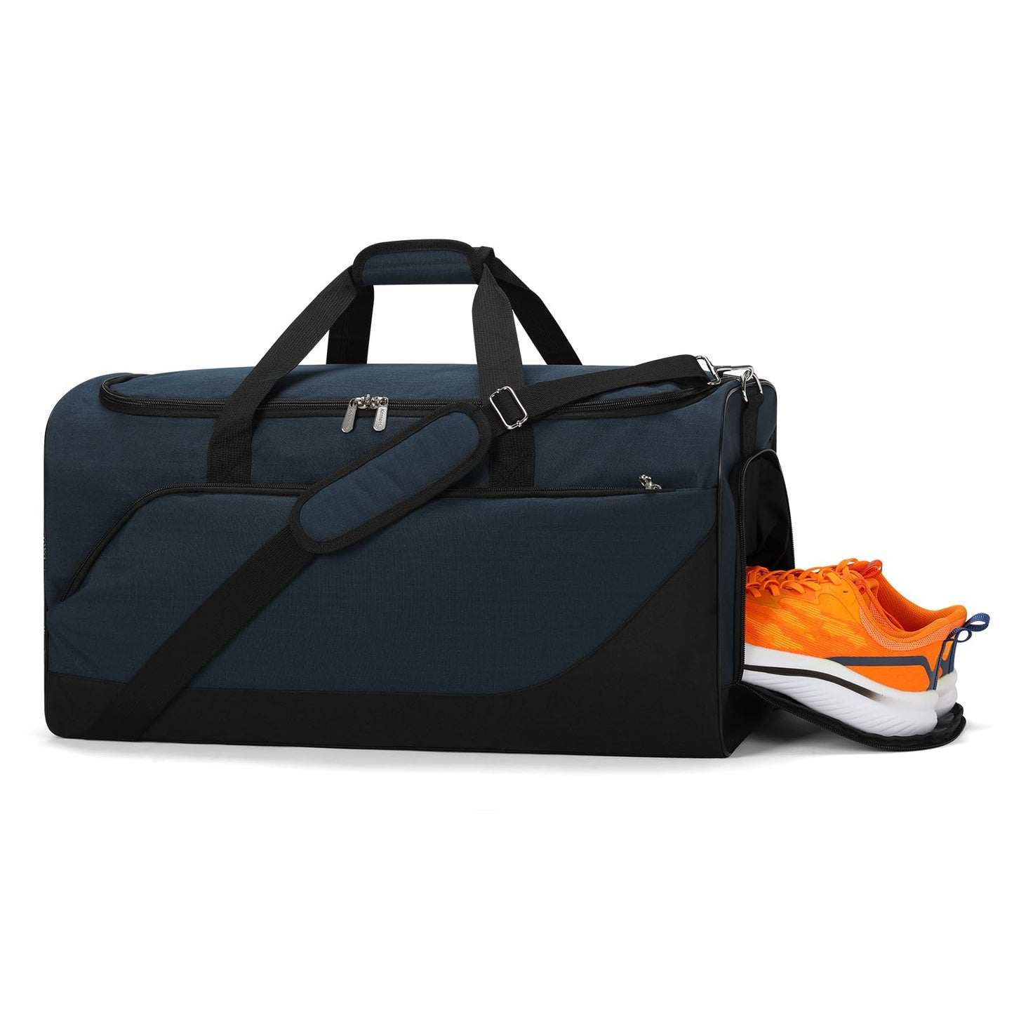 iFARADAY Men's Duffle Bag with Shoes Compartment, 24 inch, Navy Blue