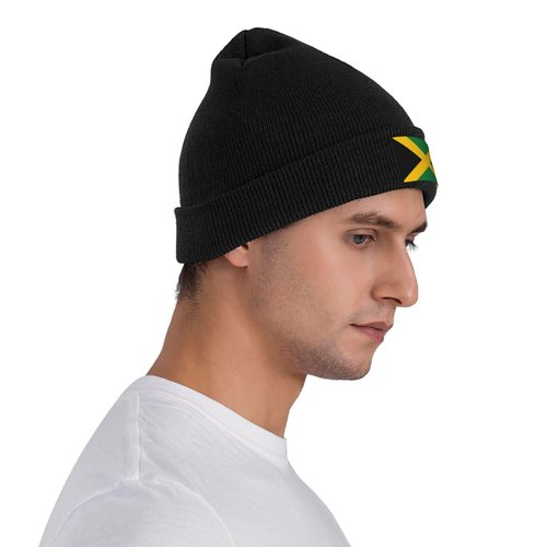 ROSIHODE Jamaica Flag Jamaican Beanie Hat Funny Sleep Cap Headwear Hats Neck Gaiter Headscarf for Women Men