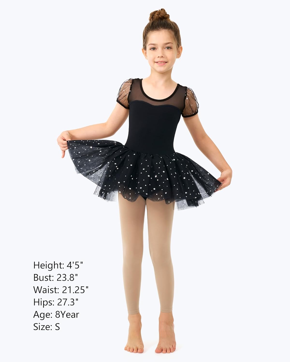 Stelle Girl's Footless Tights - Ultra Soft Dance Tights for Ballet & Gymnastics | Toddler to Big Kid Sizes