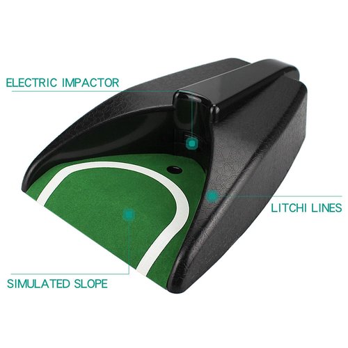 LH90H Automatic Golf Putting Cup with Ball Return – Portable Indoor/Outdoor Training Aid