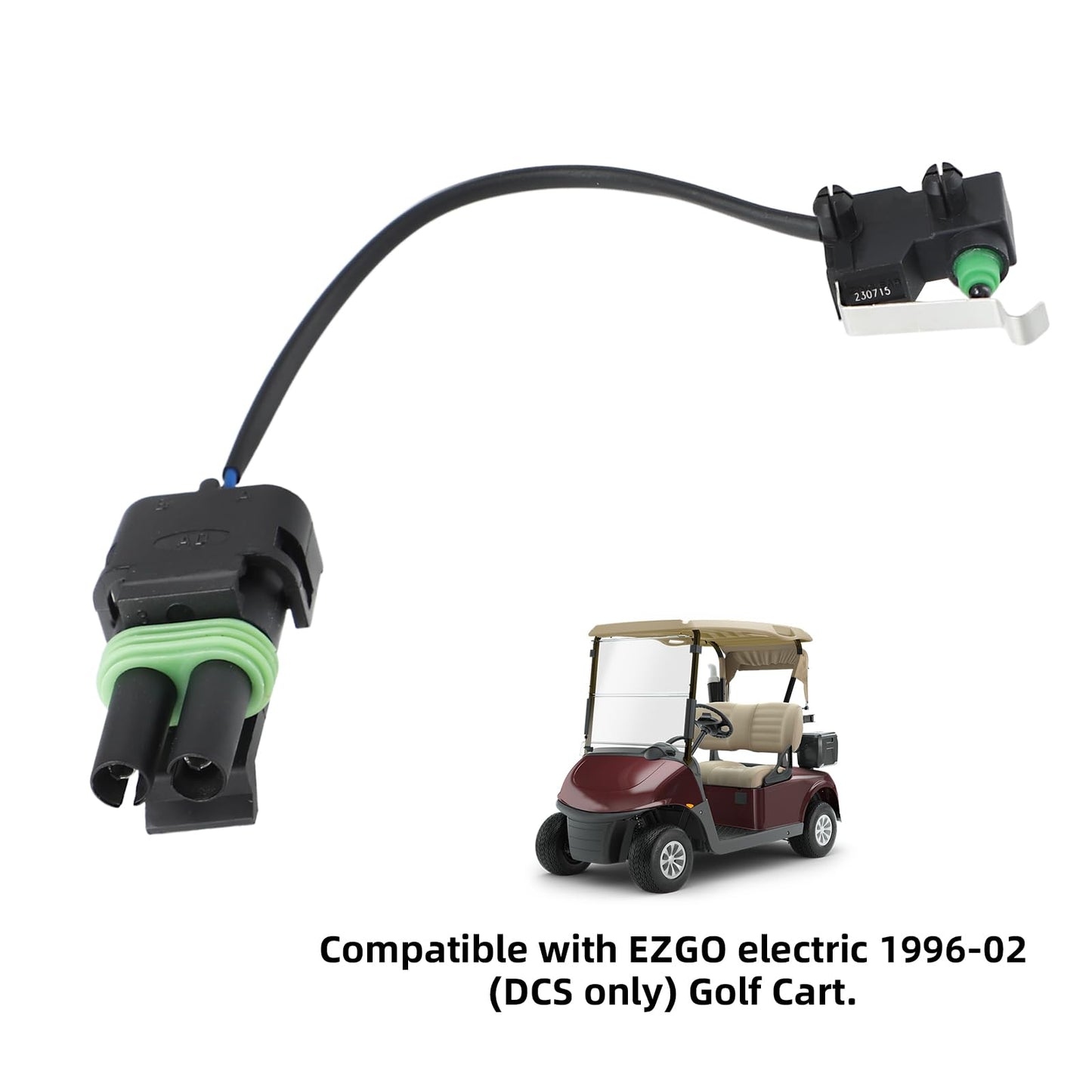 Roykaw Golf Cart DCS Forward Micro Switch Assembly Compatible with EZGO Electric Models (1996-2002) -Male Part, OEM# 73194-G01, 73194G01, CS25536