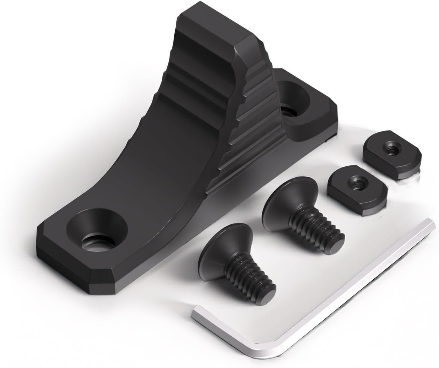 Metal Door Barricade Stopper - Durable Outdoor Security Solution | Sleek Black Design