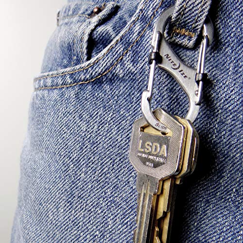 Stainless Steel Lockable Dual Carabiner S-Biner - 1 Count