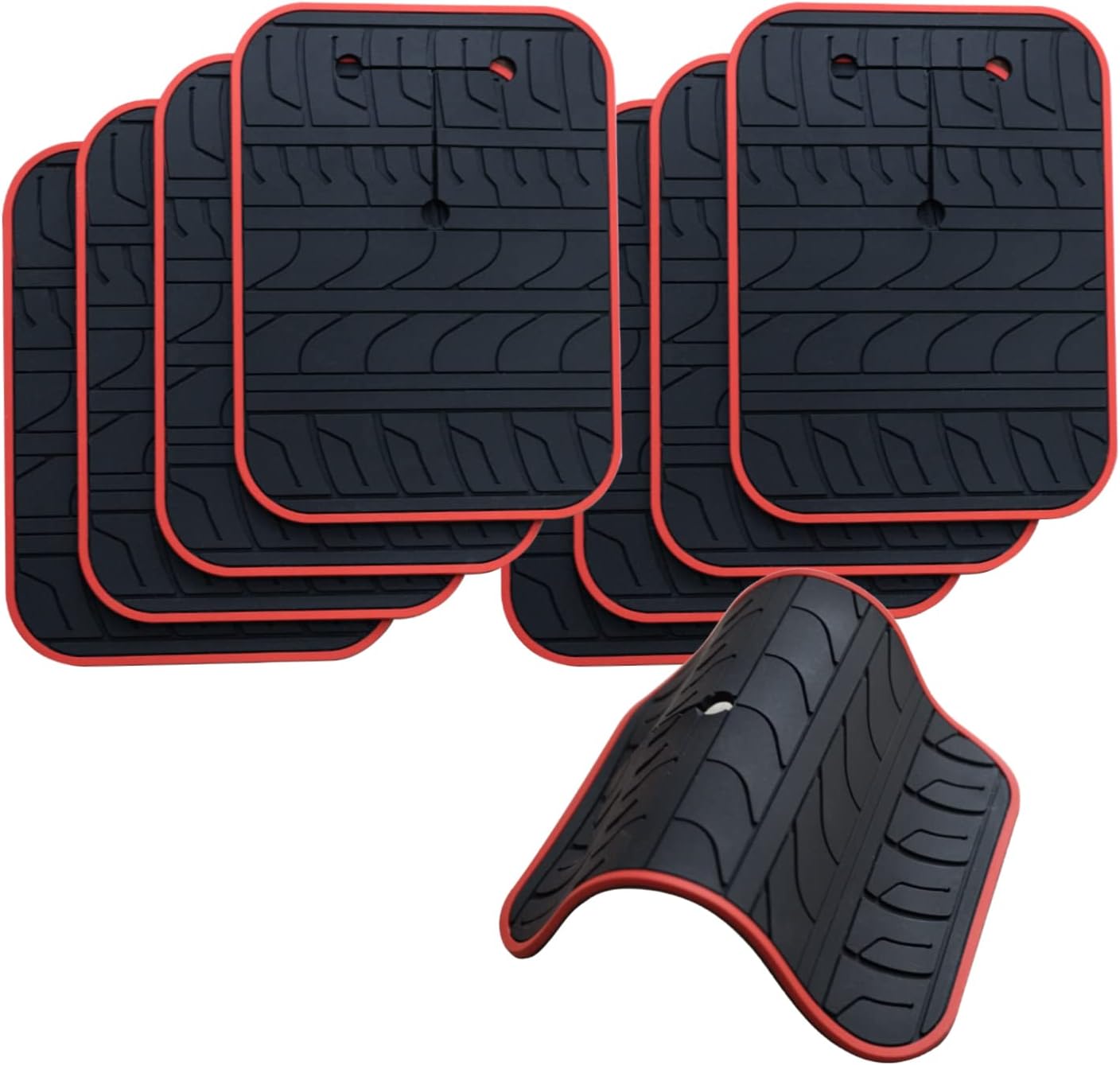 Skiennix Car Scratch Protector - Anti-Scratch Non-Slip Silicone Pads | 8-Pack for Trunk Bike Racks
