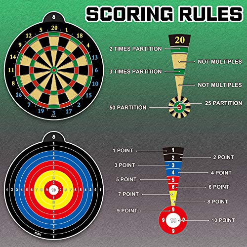Magnetic Dart Board Set with 12 Magnetic Darts - Indoor Fun for Kids and Adults
