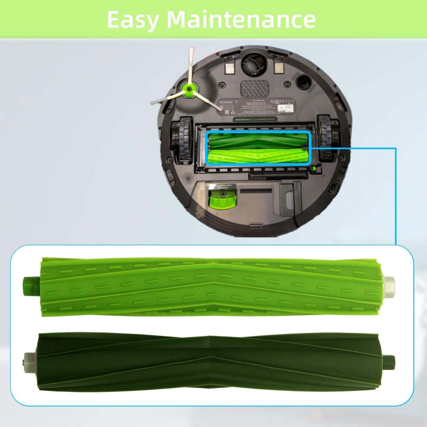 FUNFDWU 2 Sets Replacement Brush Parts Compatible with Roomba i, e & j Series – Fits i3 i3+ i4 i4+ i6 i6+ i7 i7+ i8 i8+, e5 e6 e7, j6+ j7 j7+, Combo j5 j5+, Combo i5 i5+ Vacuum Cleaner Roller Brushes