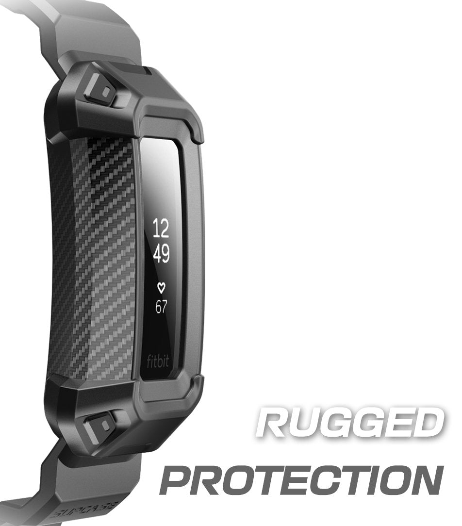 SUPCASE Unicorn Beetle Pro Bands with Case for Fitbit Alta HR/Fitbit Alta (Black)