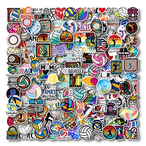 200 Volleyball Stickers for Water Bottles & Scrapbooking