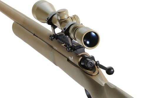 Lancer Tactical Airgun Airsoft Scope: 3-9x40 Rifle Scope with Fast Focus Eyepiece and Reticle Crosshair for Accurate Shooting w/Mil-dot 3" Eye Relief - 40mm (Tan)