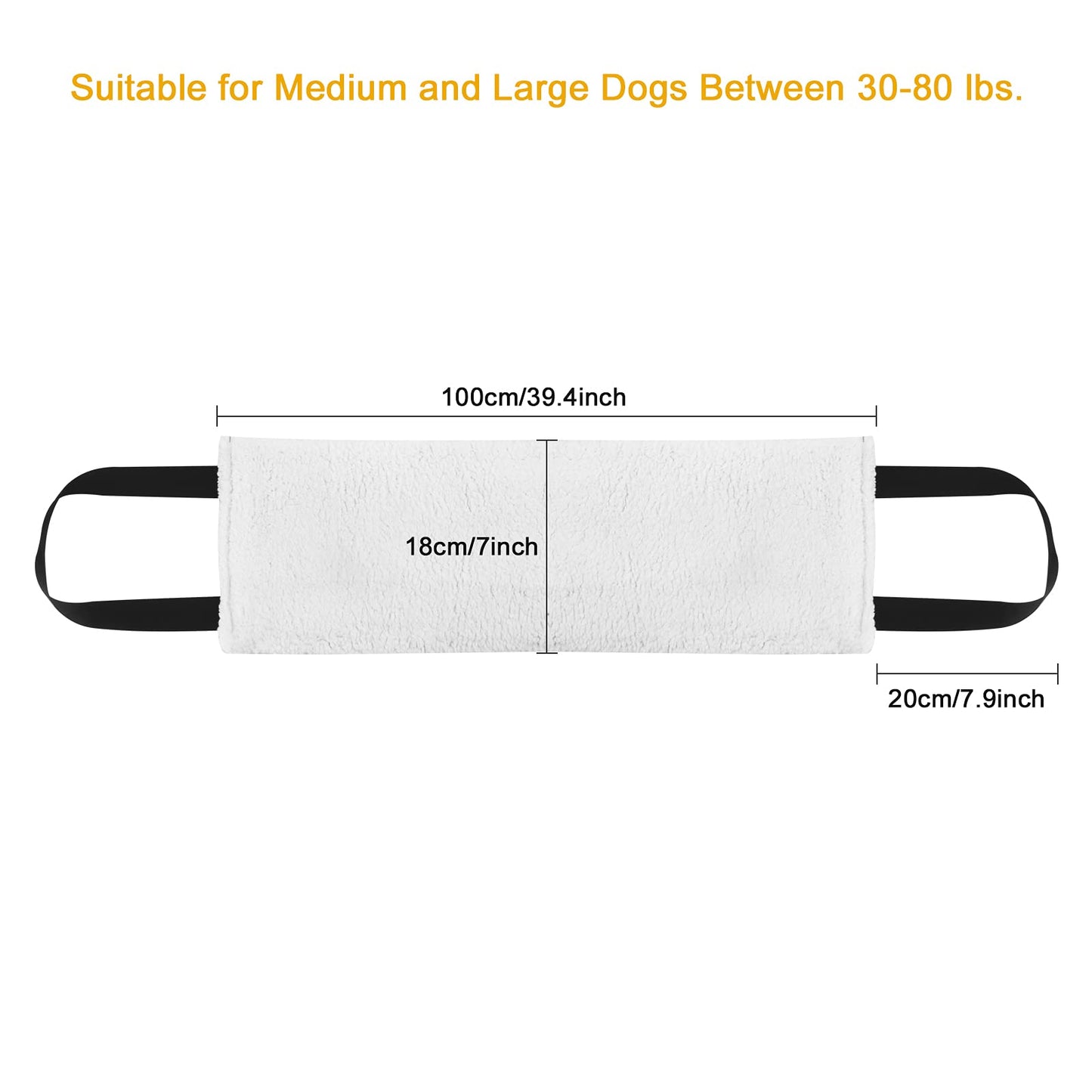 Soft Support Harness Lifting Sling - Mobility Aid for Medium Large Senior Dogs With Weak Legs - Front Rear Leg Support for Surgery Rehabilitation