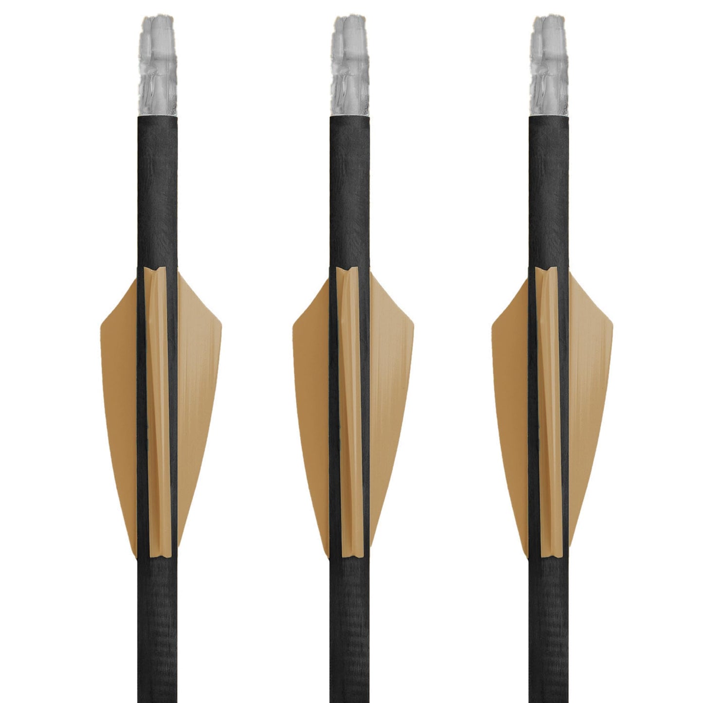 TAC Vanes 2" Driver Arrow Vanes | Archery Fletching for Compound & Crossbow | Durable, Lightweight, High Accuracy, Tan 100 Pack