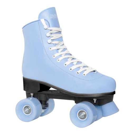 Nattork Roller Skates for Girls Women Outdoor Indoor Four PU Wheel Fun Fashionable Roller Skates for Men Girls Boys Blue (Women Size US 5)