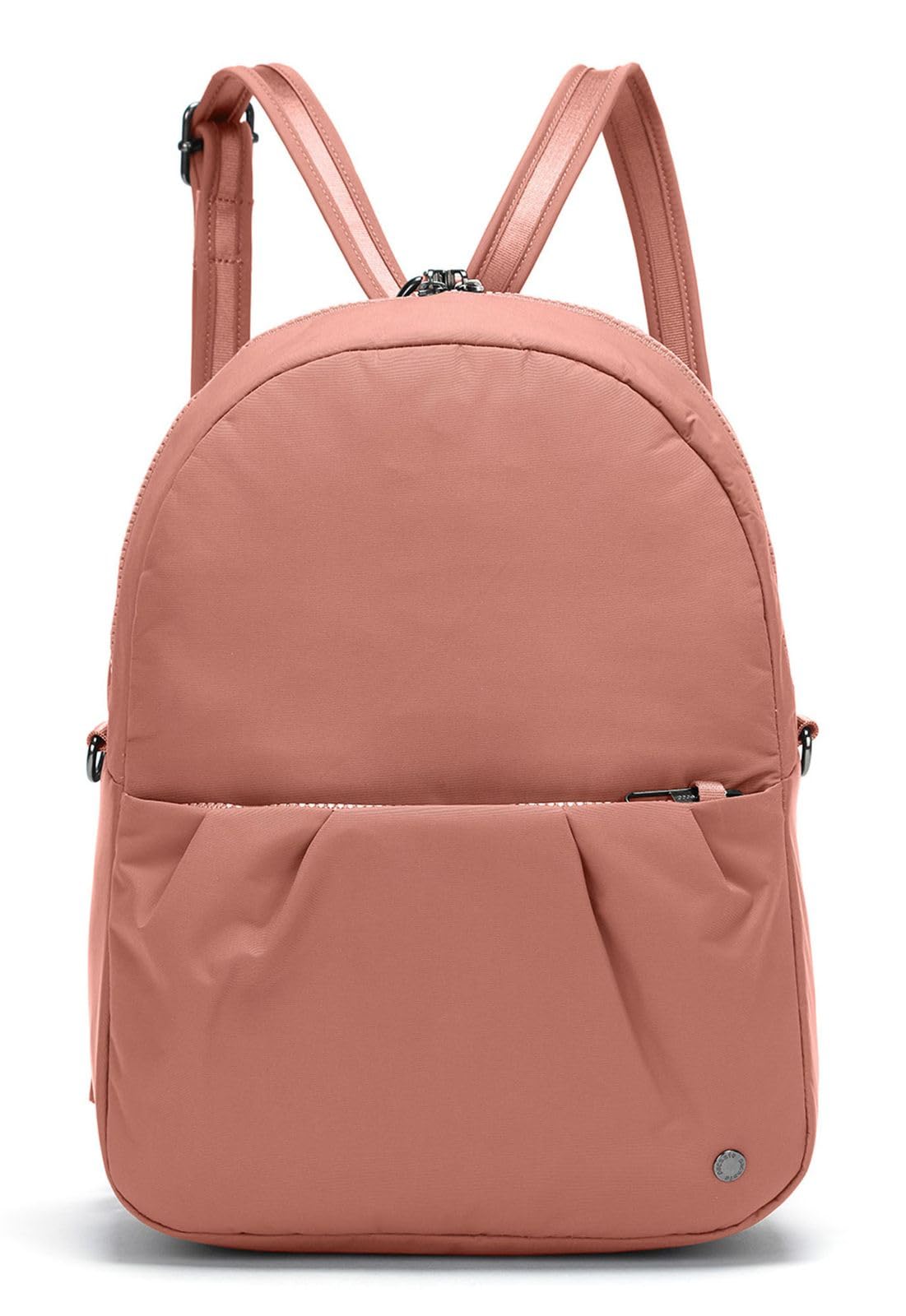 Pacsafe Women's Citysafe CX Anti Theft Convertible Backpack-Fits 11" Tablet, ECONYL Rose