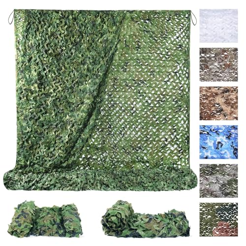Sposuit Woodland Camouflage Netting 5ft x 50ft for Hunting & Decor