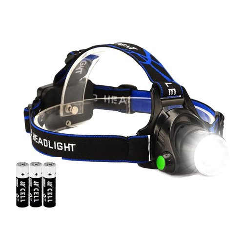 GaiGaiMall 3000 Lumen Headlamp Flashlight 3 Modes Waterproof Led Head Lamp Headlight with AAA Batteries, (1-Pack)