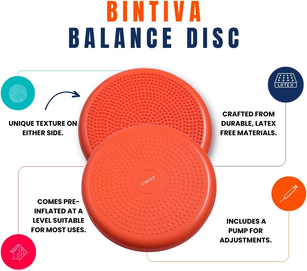 Wobble Cushion Balance Disc - Wobble Seat for Physical Therapy & Sensory Rooms | Durable & Comfortable