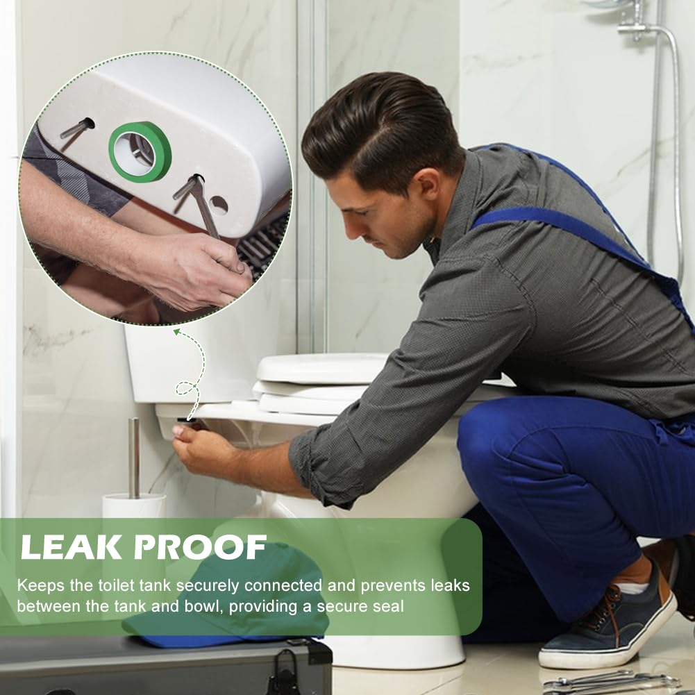 Toilet Tank to Bowl Gasket Kit for American Standards Toilet Part AS738756-0070A, 3 Inch Toilet Tank Replacement Kit, Includes Gasket, Bolts and Other Essential Parts