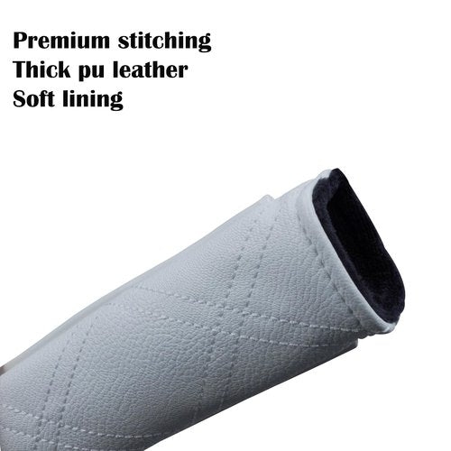 Gbourly Golf Club Alignment Stick Cover Skull and Crossbones White Holds at Least 2 Sticks PU Leather Protector Case Holder