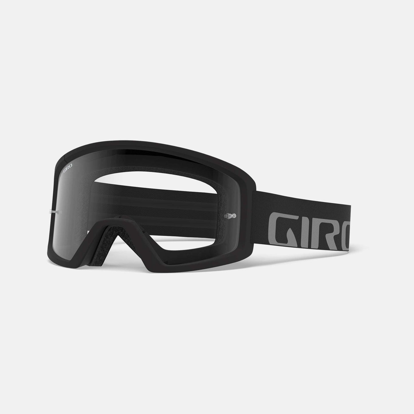 Giro Tazz MTB Goggle for Dirt Biking - Black/Grey - Smoke Lens (+ Bonus Clear Lens)