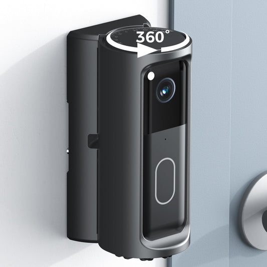 KERZEAT Blink Doorbell Mount Adjustable 360° Degree Angle Compatible with Blink Video Doorbell(2025 Model), No-Drill Camera Bracket Holder for Home, Apartment & Dorm (Adhesive Mount)