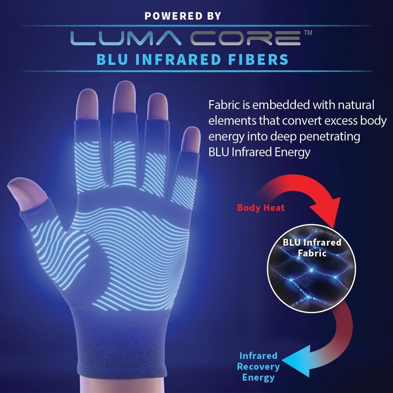 Copper Fit Mobilizer Hand Compression Gloves - For Men and Women (Small, Medium)