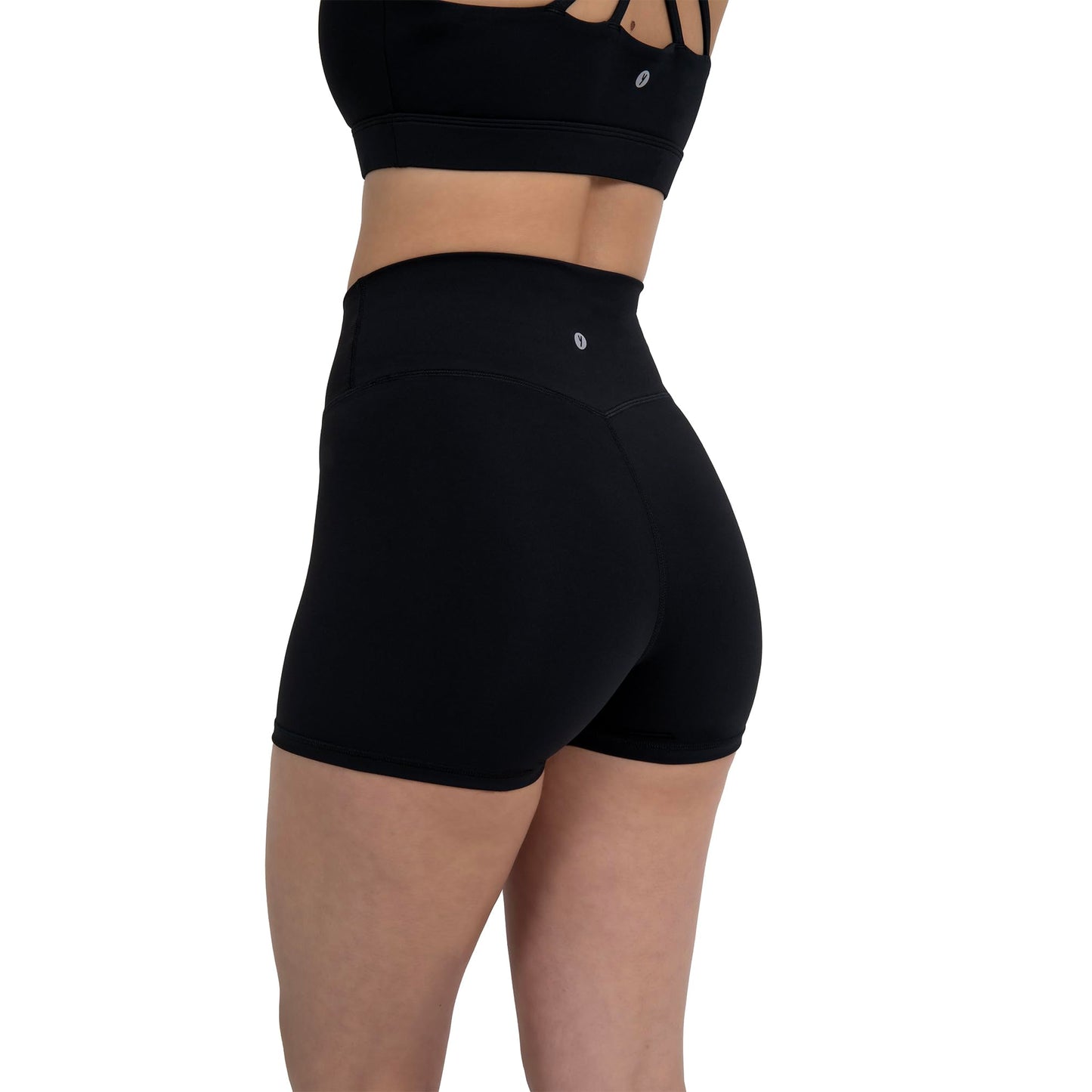 YITTY Active Women's UltraLuxe High Waist Biker Shorts – 3''/6'' Squat Proof, Tummy Control, Compression, Iconic Black, XL, 3"