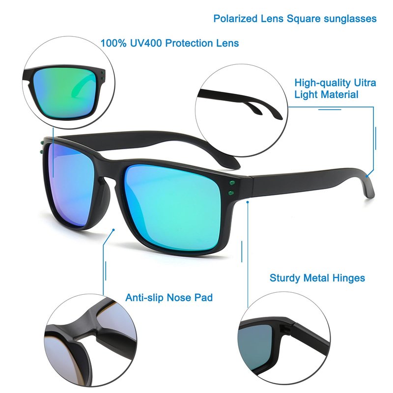 Karsaer Lago Polarized Sport Sunglasses for Men and Women, Ideal for Driving Fishing Cycling Running, UV Protection