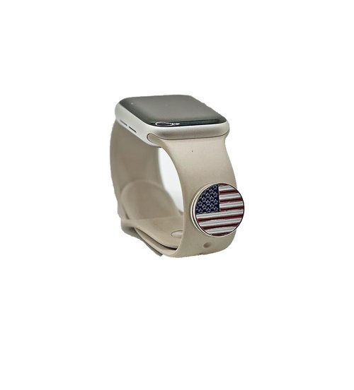 PS23 Product Development, LLC Magnetic Golf Ball Marker & Smart Watch Band Attachment (American Flag, Red White & Blue)