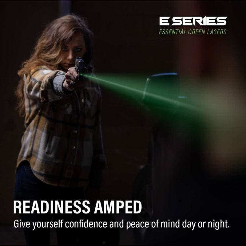 Viridian E Series Green Laser Sight for Springfield Hellcat, Gun Sight with Ambidextrous On and Off Switch, FDE