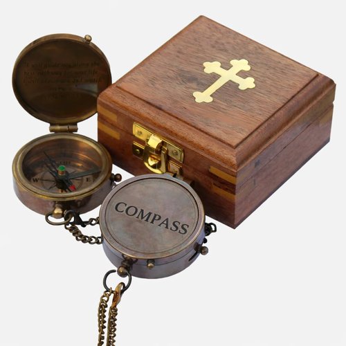 First Communion Gifts for Boys | Confirmation Compass Gifts for Teenage Boys | Confirmation Gifts for Men | Baptism Gift for Adult man