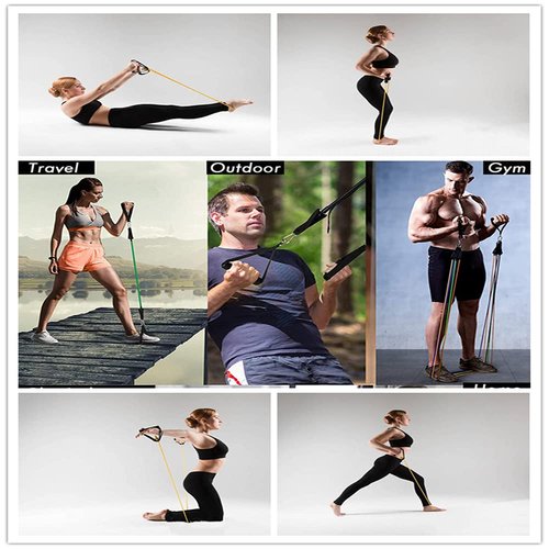 KKTOCHVC 4pcs Premium Exercise Pull Handles, Resistance Bands Handles, Dense Foam Wrap Replacement Fitness Equipment for Pilates, Yoga, Strength Training