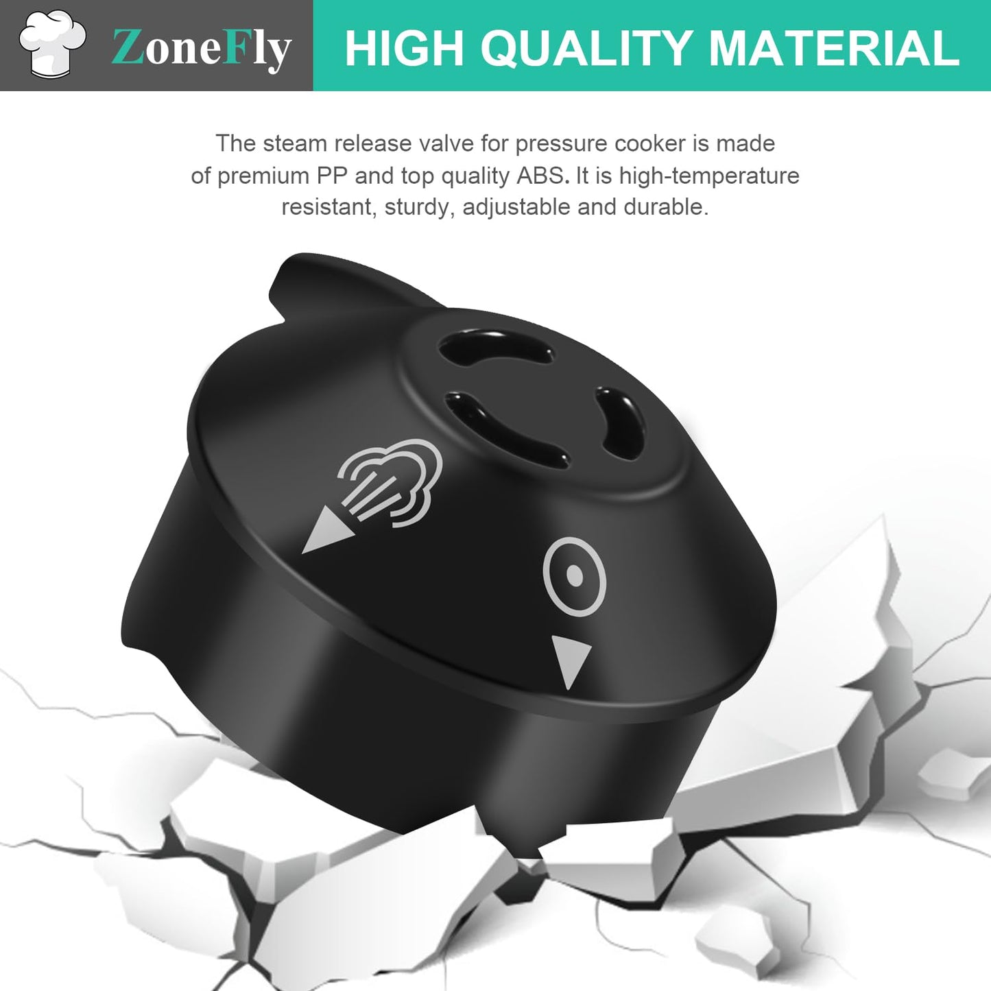 Original Pressure Release Valve Compatible with Power Cooker Pressure Cooker XL Including PPC770, PPC773, PPC780, PPC790, PCXL-PRO6. Emeril Lagasse Pressure 6Qt 8Qt